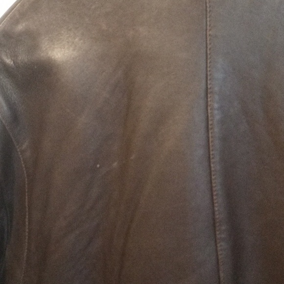 Men’s Claiborne very dark brown Lambskin Leather Jacket - Picture 4 of 15